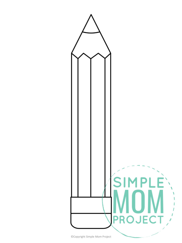 Free Printable Pencil Template Simple Mom Project