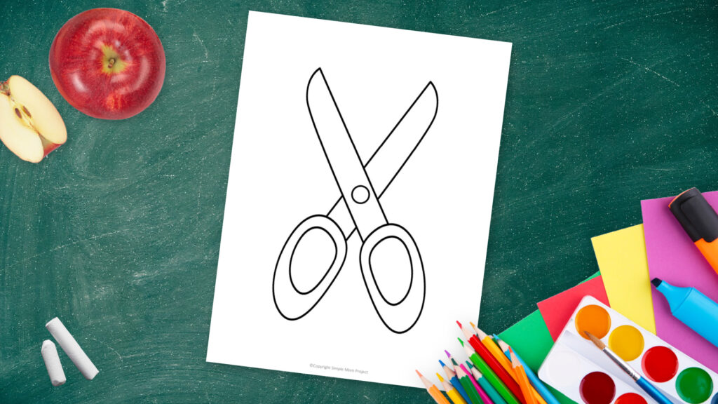 Free Printable Scissor Template Simple Mom Project