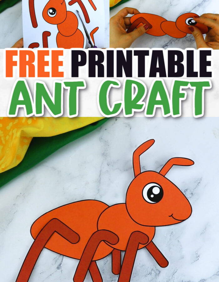 Click now for a simple way to teach the letter A in the alphabet, click now to download and print this red ant craft today! This bug craft is an easy preschool, kindergarten or toddler printable picnic ant craft! Turn it into a walking ant with brads or glue to a paper bag to turn into a puppet. Options for this ant craft are endless!