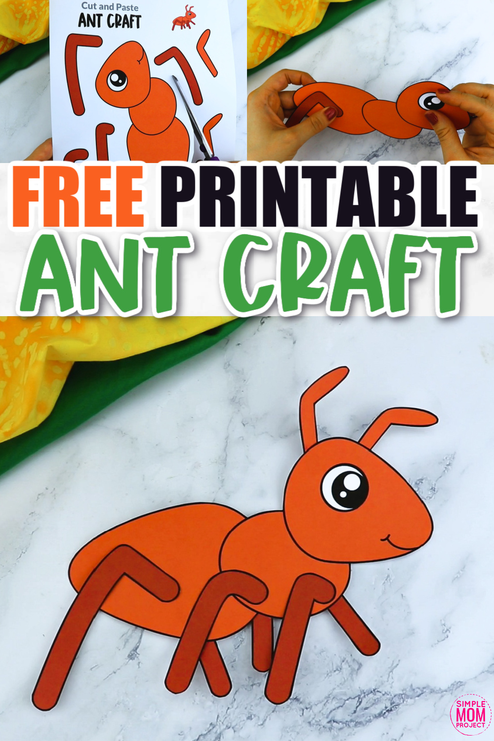 Click now for a simple way to teach the letter A in the alphabet, click now to download and print this red ant craft today! This bug craft is an easy preschool, kindergarten or toddler printable picnic ant craft! Turn it into a walking ant with brads or glue to a paper bag to turn into a puppet. Options for this ant craft are endless!