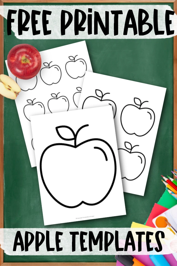 Free Printable Large, Medium, Small Apple Templates Simple Mom Project