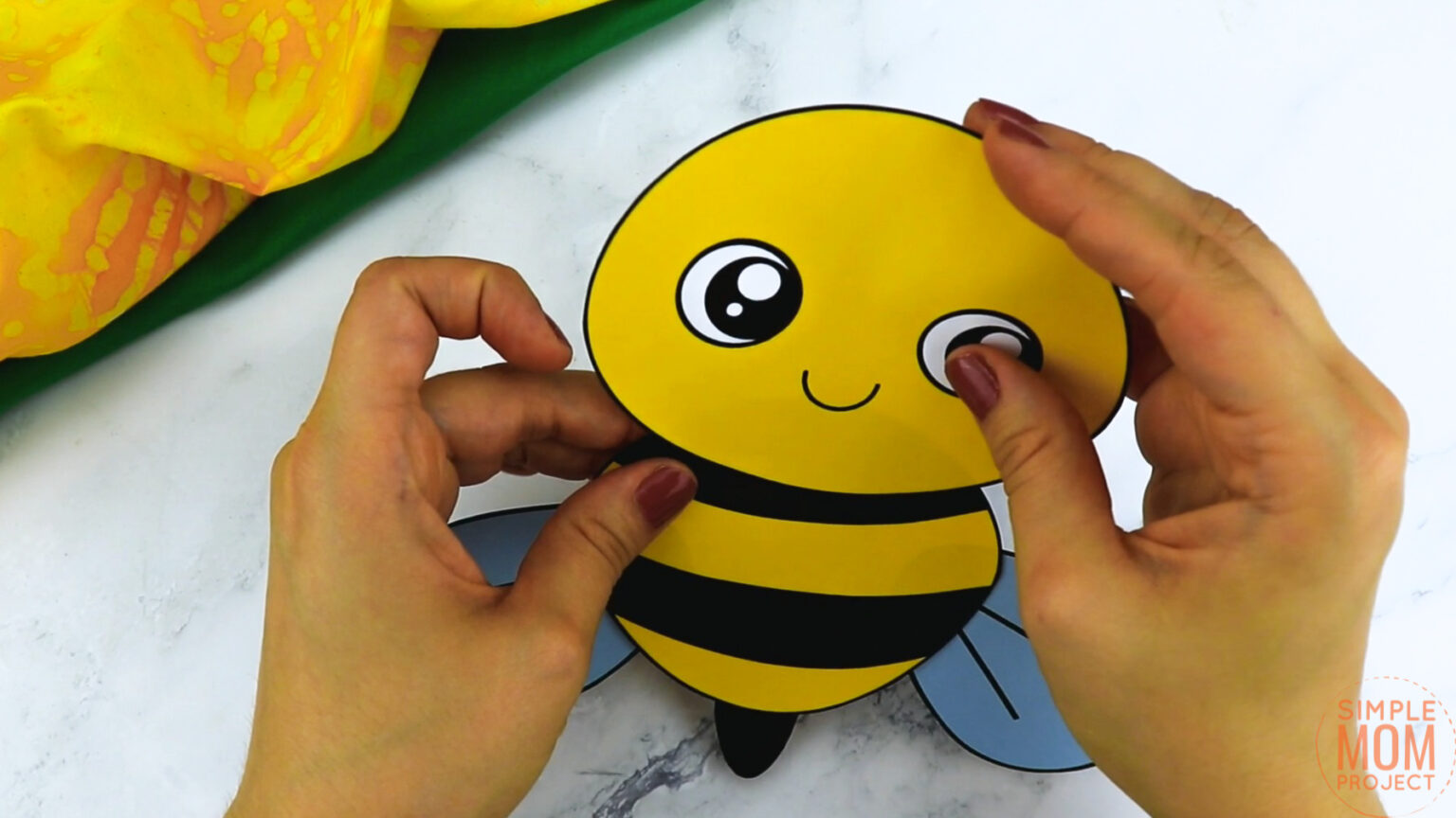 Free Printable Bumble Bee Craft Template Simple Mom Project