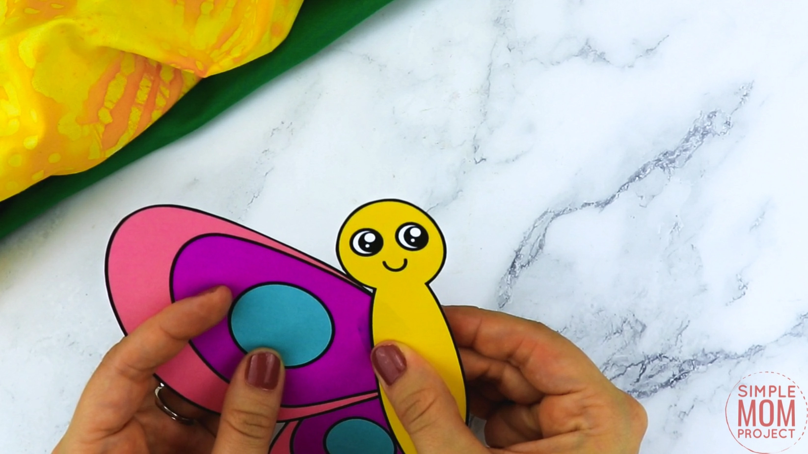 Free Printable Butterfly Craft for Kids, preschoolers and toddlers