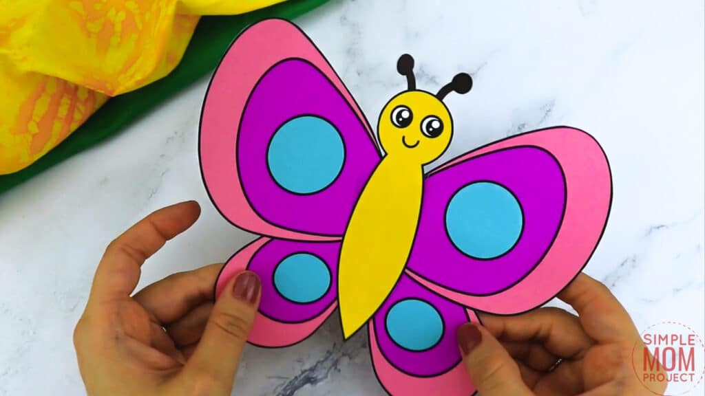 Free Printable Butterfly Craft Template | Easy Cut and Paste Activity ...
