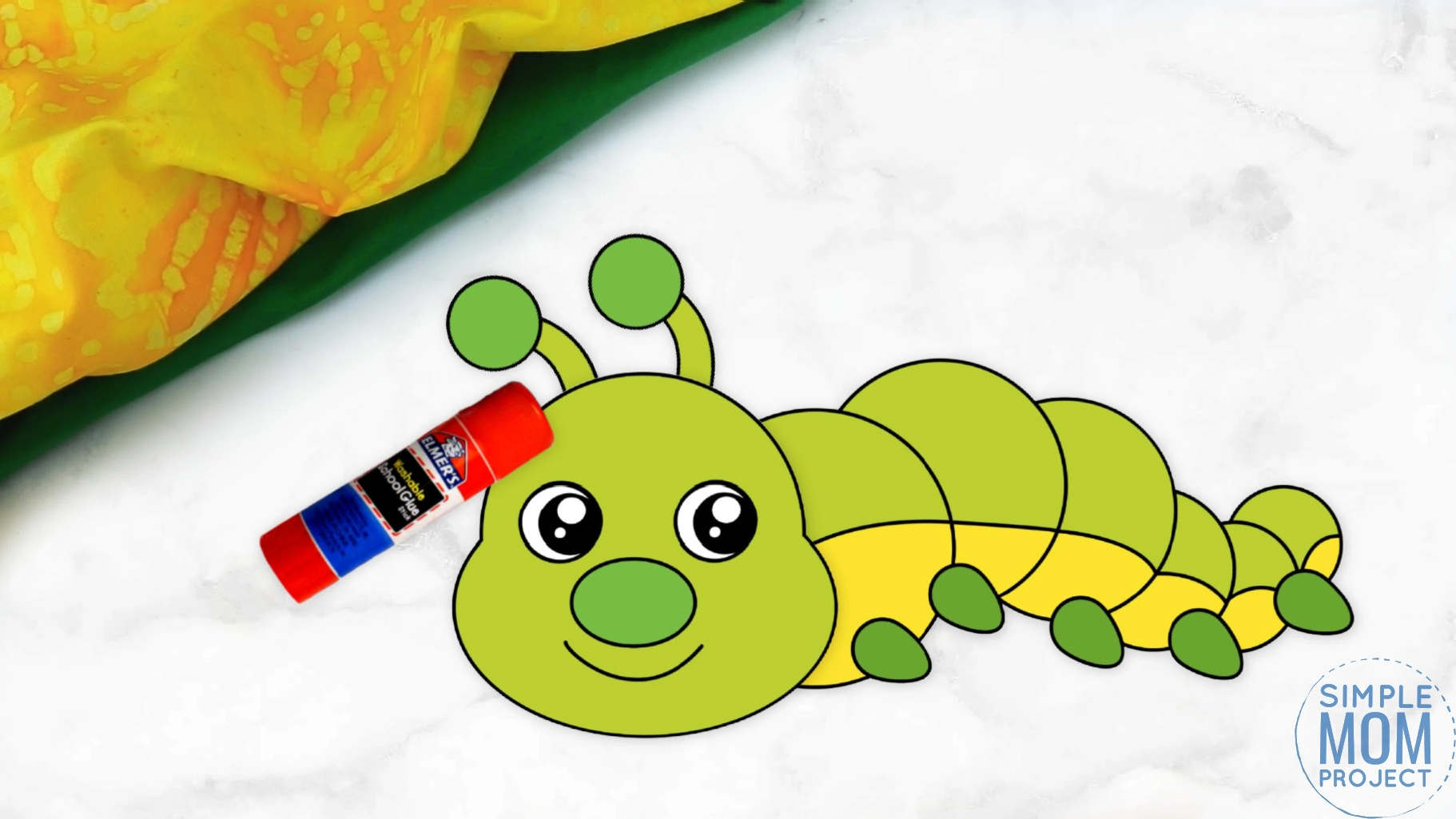 Colorful Paper Caterpillar Craft - Easy Peasy and Fun