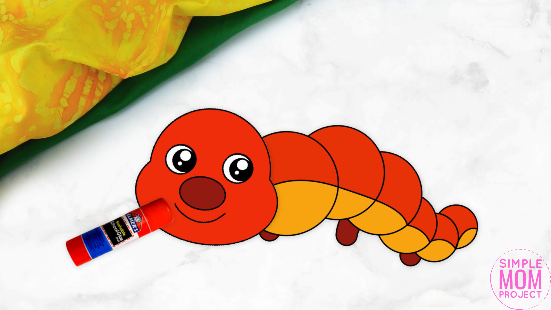 Free Printable Centipede Craft for Kids, preschoolers and toddlers