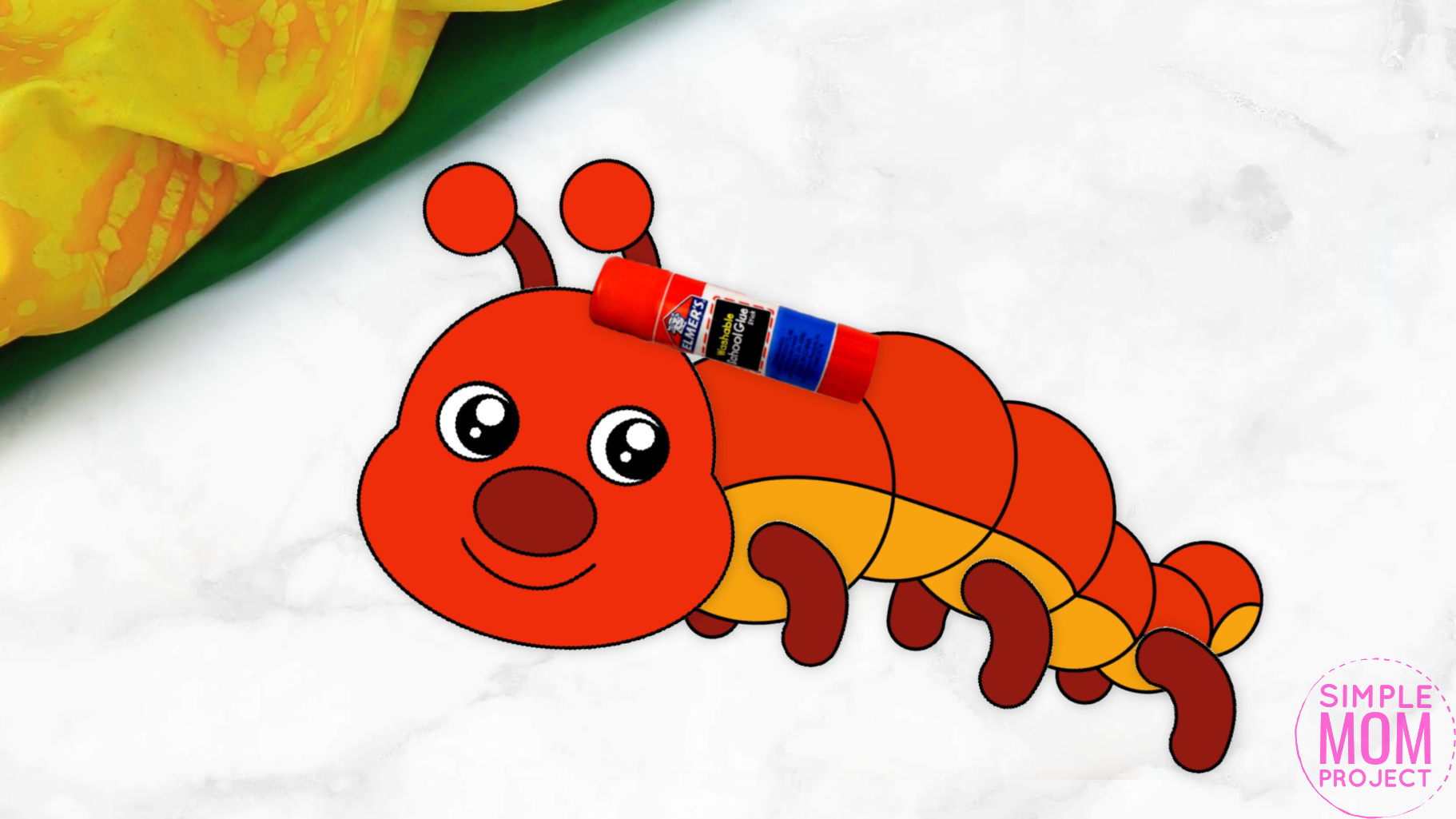 Free Printable Centipede Craft for Kids, preschoolers and toddlers