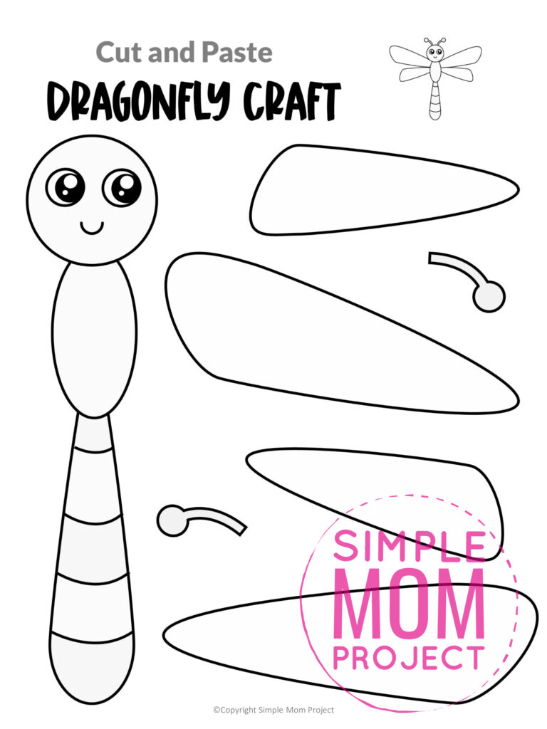 Dragonfly Craft Template Printable Blog Calendar Here