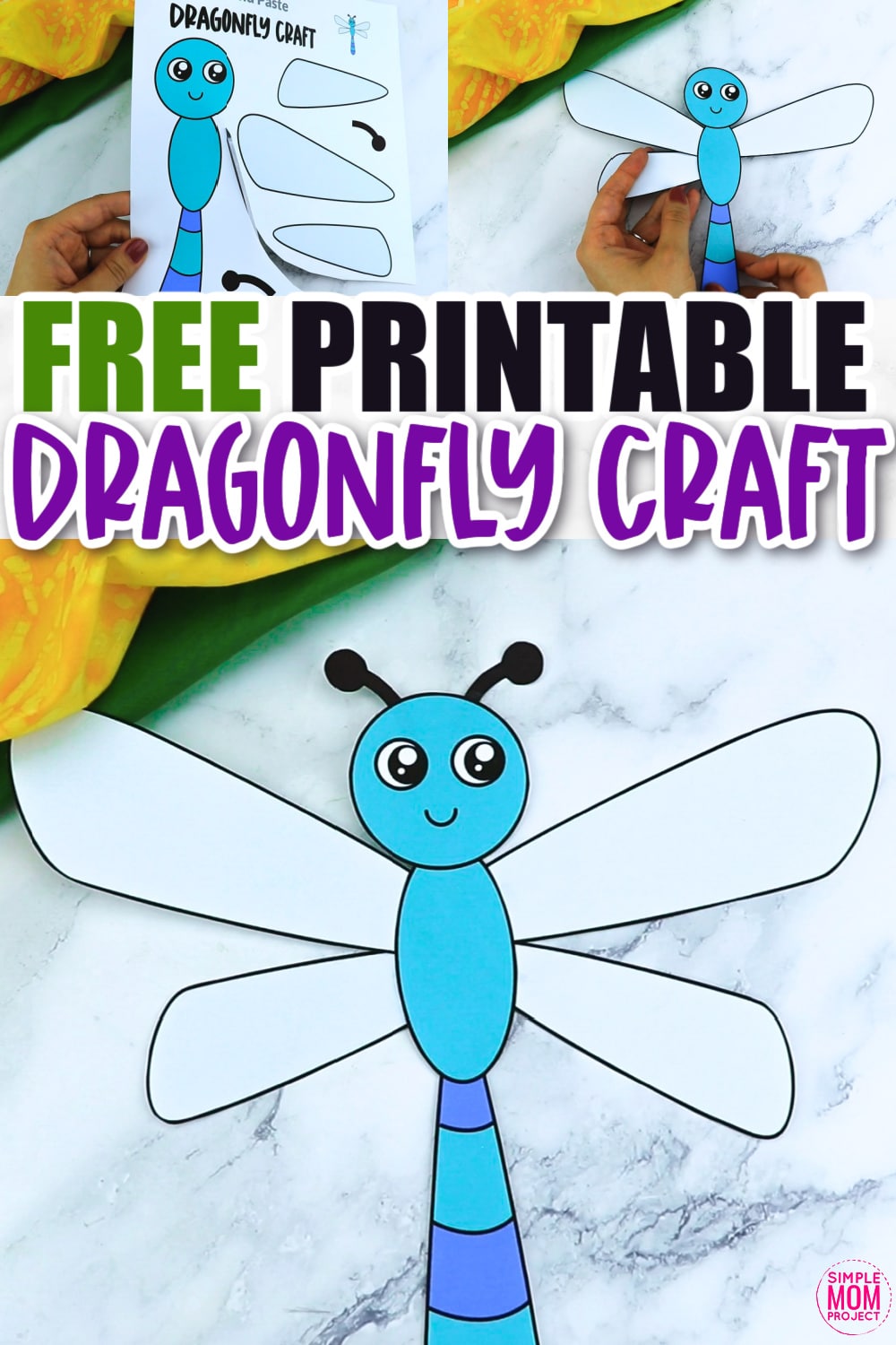 Dragonfly Summer Craft For Kids Animal Craft Card Printable Australia