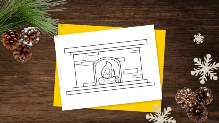Free Printable Fireplace Template – Simple Mom Project