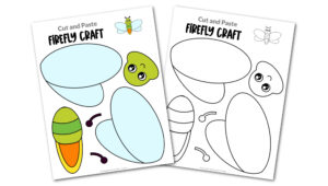 Free Printable Firefly Craft for kids, preschoolers and toddlers