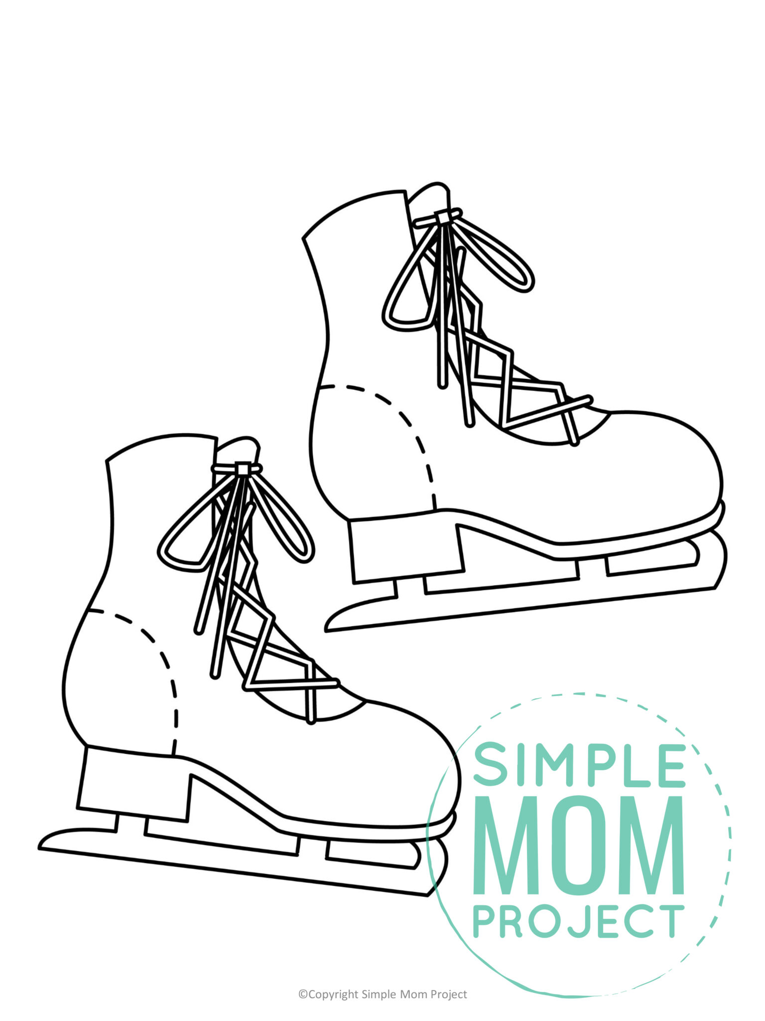 Free Printable Ice Skates Template Simple Mom Project Free Printable Ice Skates Template Simple Mom Project