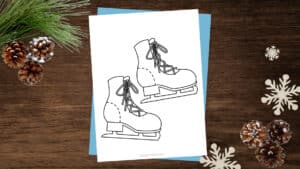 Free Printable Ice Skates Template – Simple Mom Project