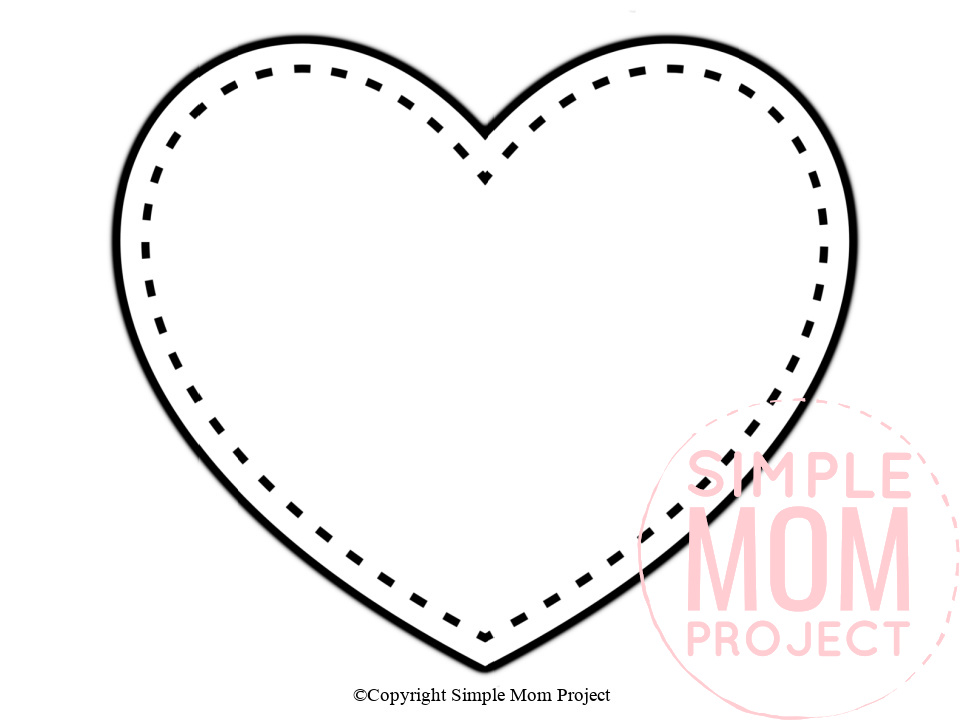 free printable large heart shape templates simple mom project