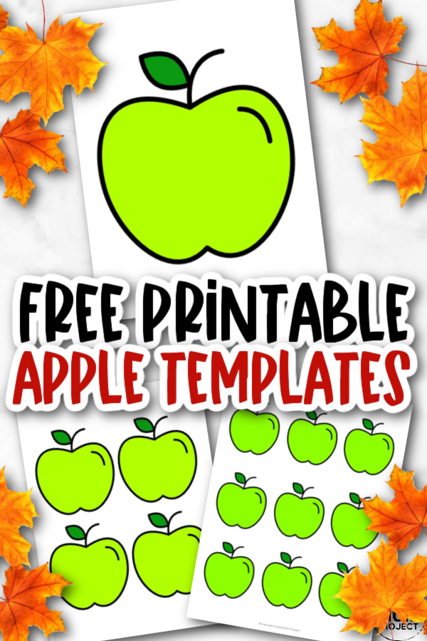 Free Printable Large Small Medium Red Apple Template for Fall Crafts, Autumn Apple Crafts, Teacher Appreciation Crafts 5