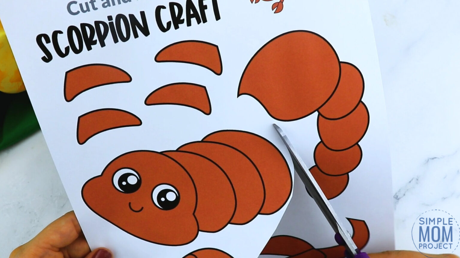 Free Printable Scorpion Craft Template - Simple Mom Project