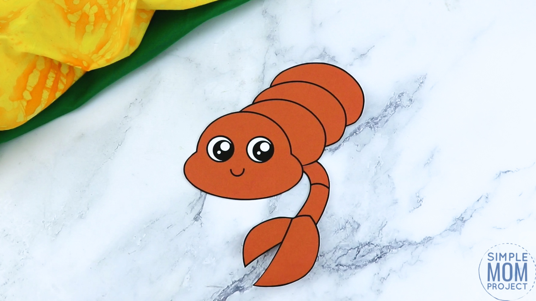 Free Printable Scorpion Craft for Kids, preschoolers and toddlers