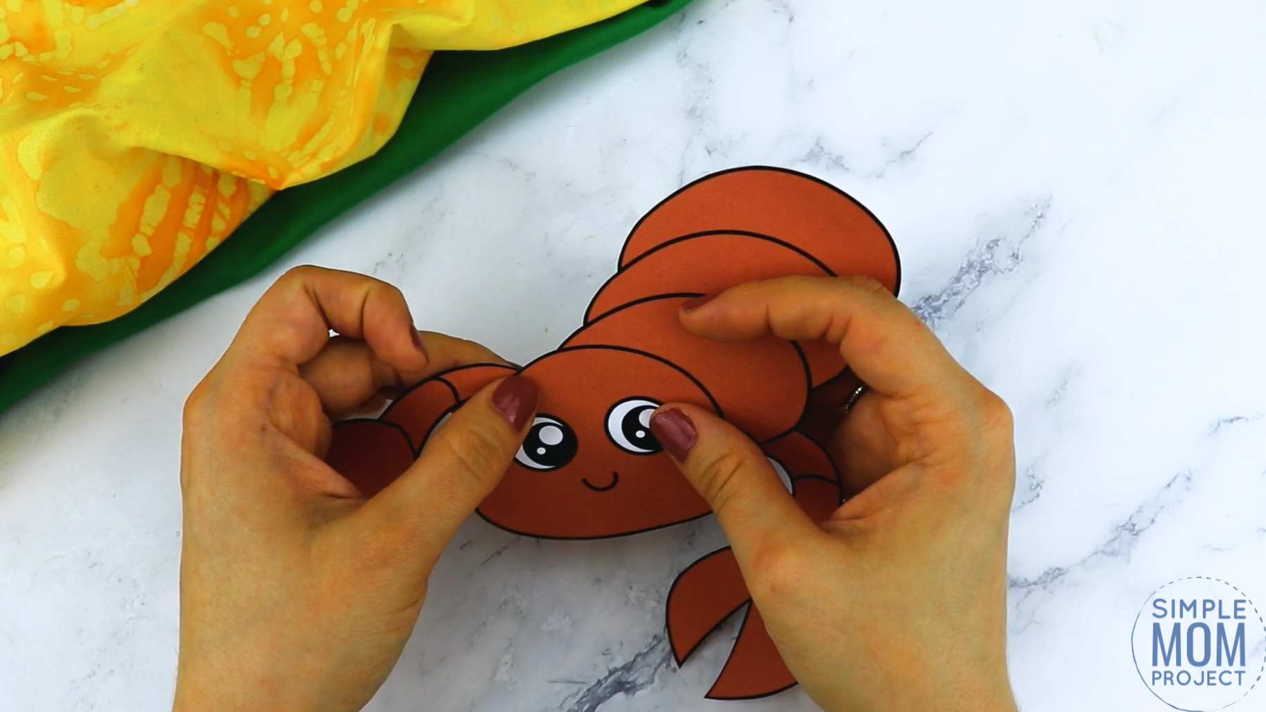 Free Printable Scorpion Craft for Kids, preschoolers and toddlers