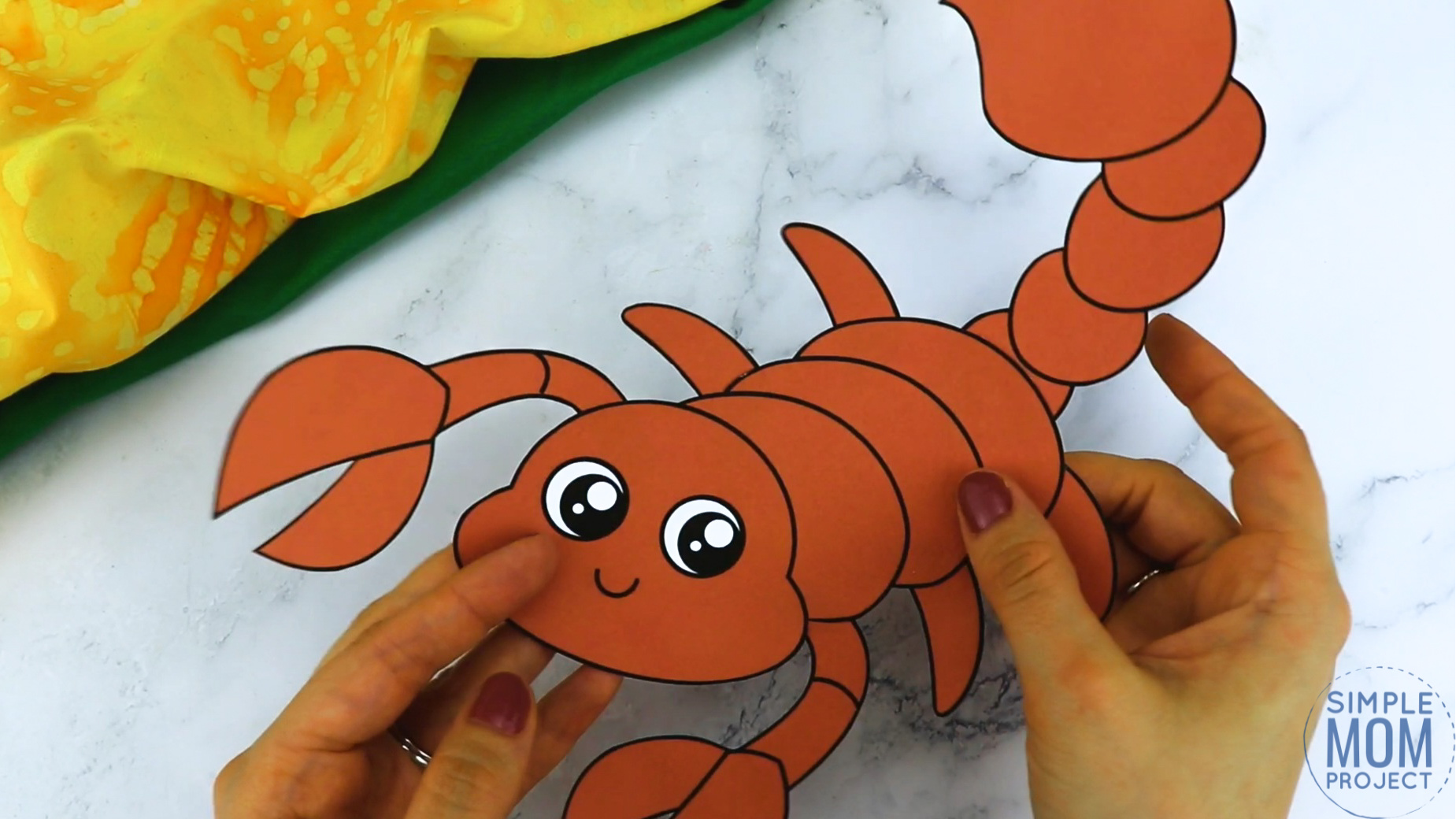 Free Printable Scorpion Craft Template - Simple Mom Project