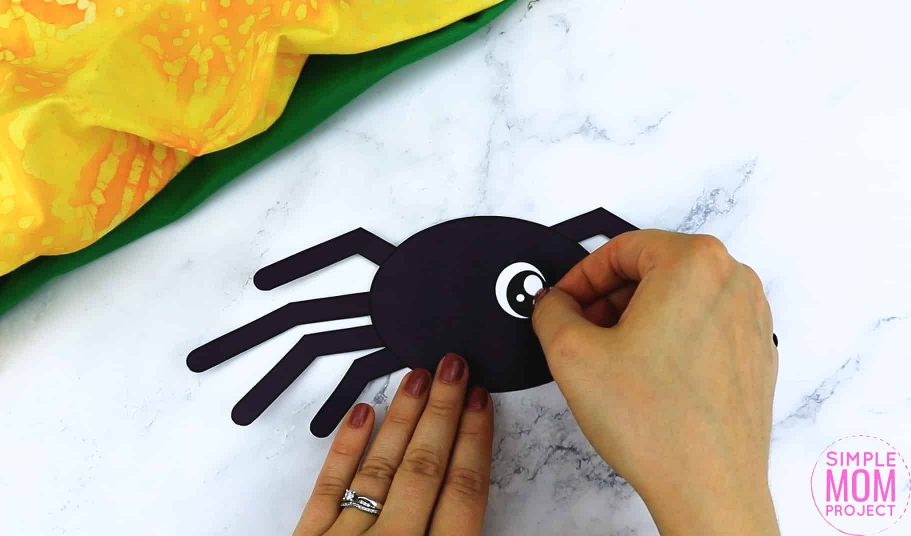 Free Printable Spider Craft Template Simple Mom Project