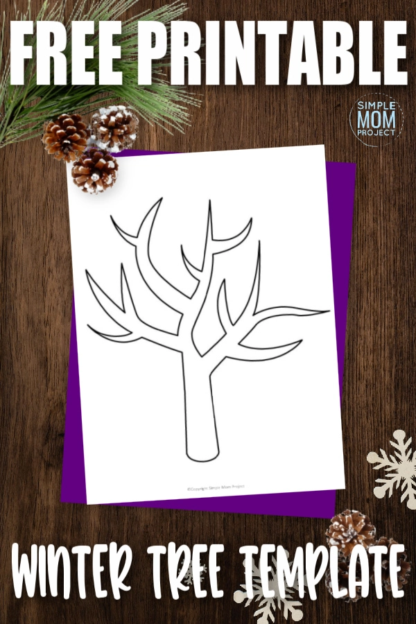 Handprint Winter Tree with Snowy Fingerprints - Fun-A-Day!