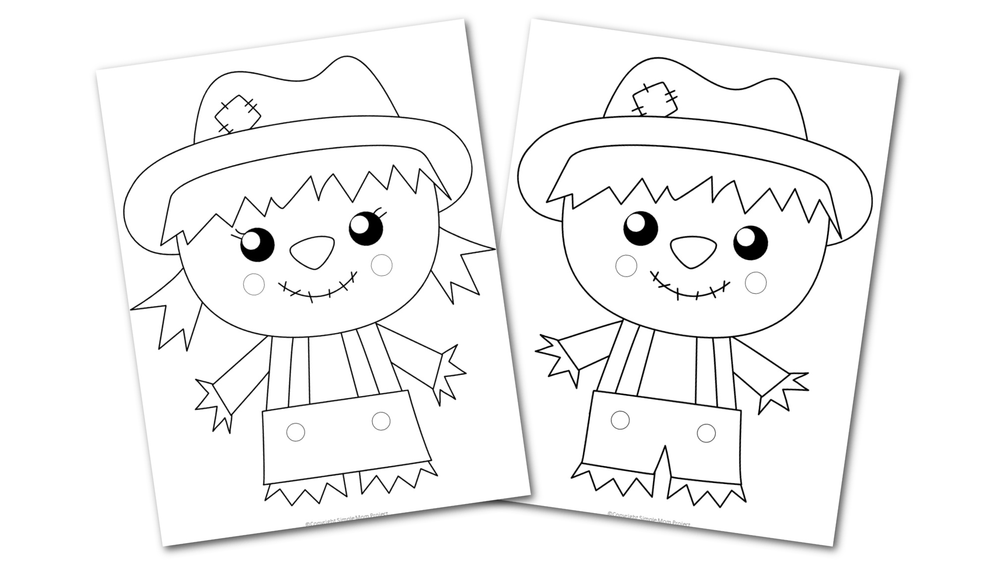 Free Printable Scarecrow Template – Simple Mom Project