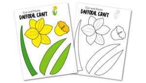 Free Printable Daffodil Craft Template - Simple Mom Project