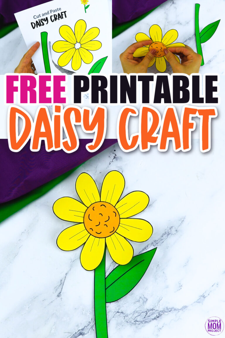 Free Printable Daisy Craft Template - Simple Mom Project