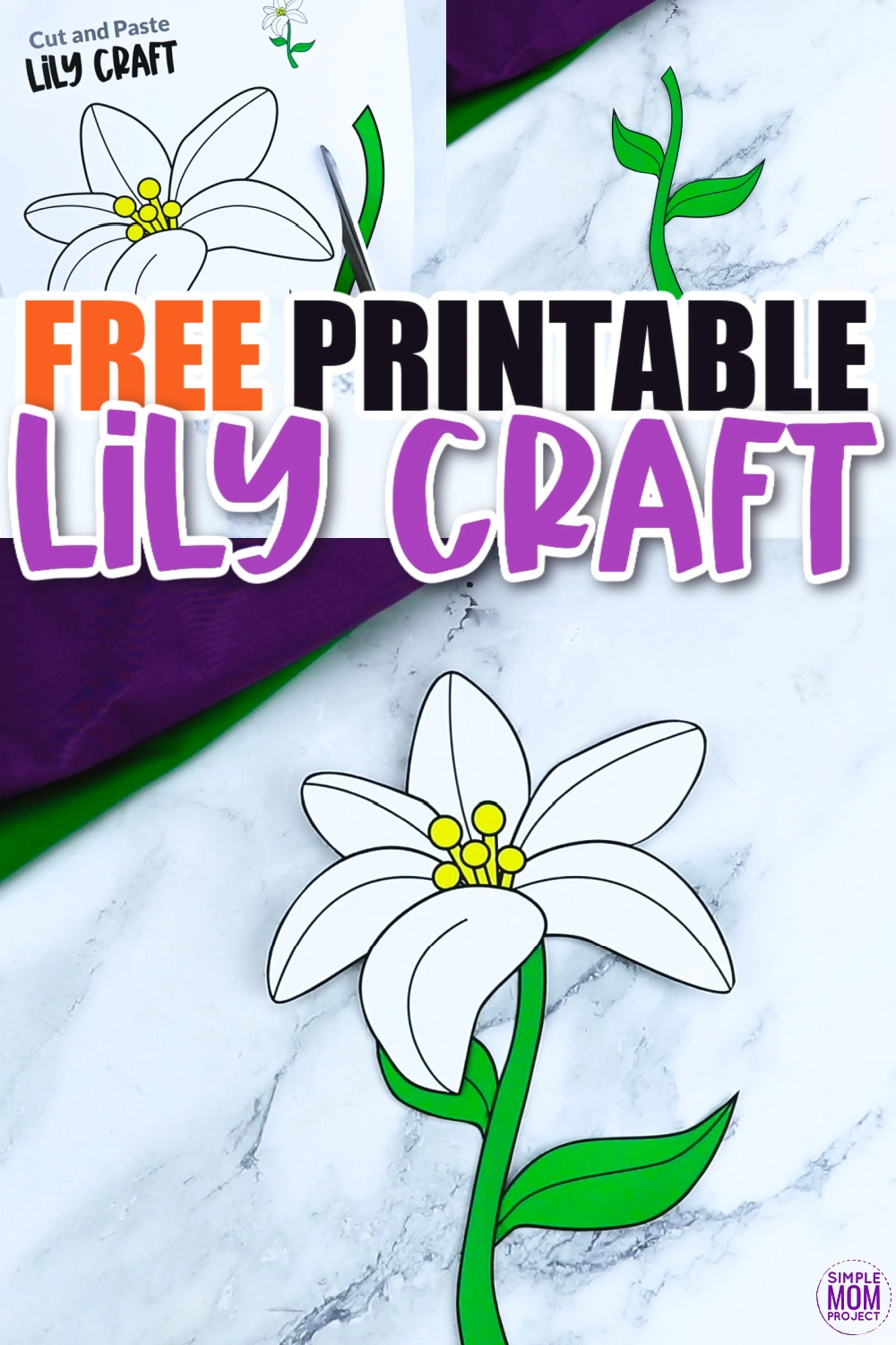 Free Printable Lily Craft Template