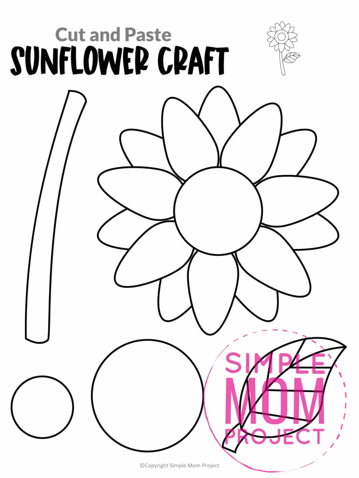 Printable Flower Craft Templates - Simple Mom Project