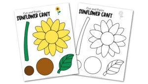 Flower Cut and Paste Printable Templates Bundle – Simple Mom Project