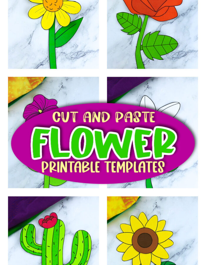 Printable Flower Craft Templates for flower Crafts for Kids Preschoolers and toddlers