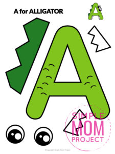 Free Printable Letter A Craft Template - Simple Mom Project