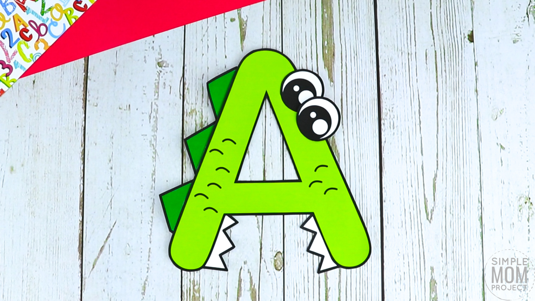 free printable letter a craft template simple mom project