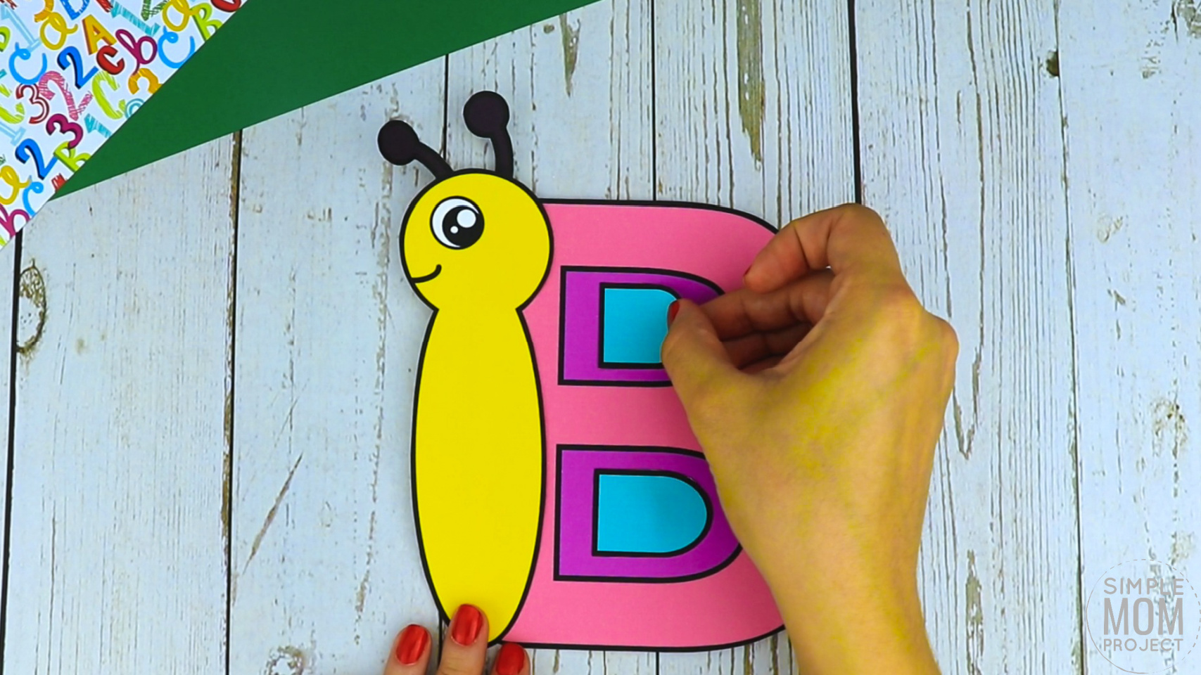 B is for Butterfly Free Printable Craft Butterfly Letter B Craft for Kids, preschoolers, toddlers and kindergartner
