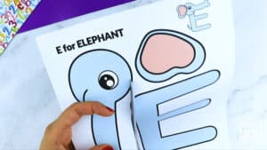 Free Printable Letter E Elephant Craft for Kids & Teachers - Simple Mom ...