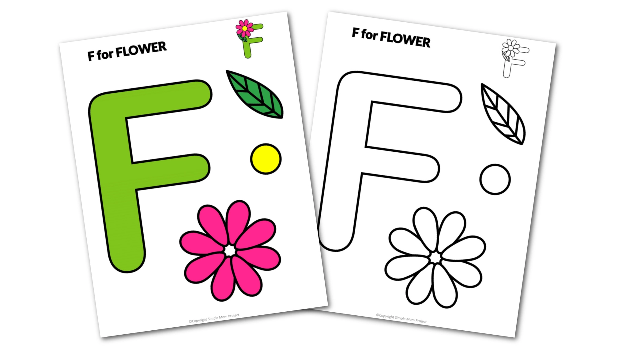 Printable Letter F Craft - F is for Fish (FREE Download)