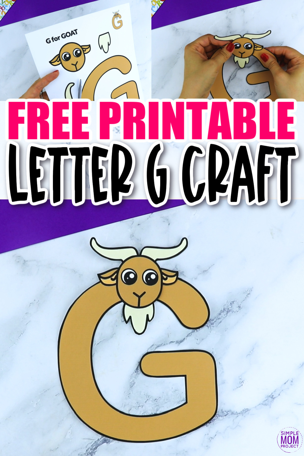 free printable letter g craft template simple mom project