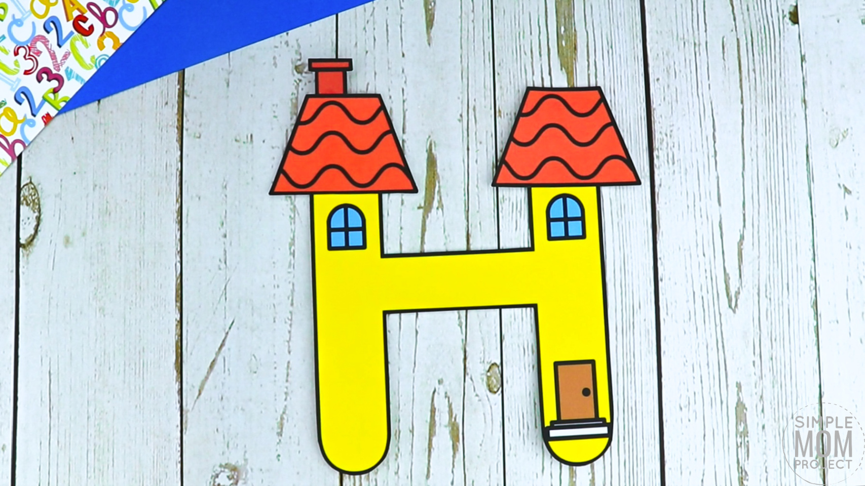 free printable letter h craft template simple mom project