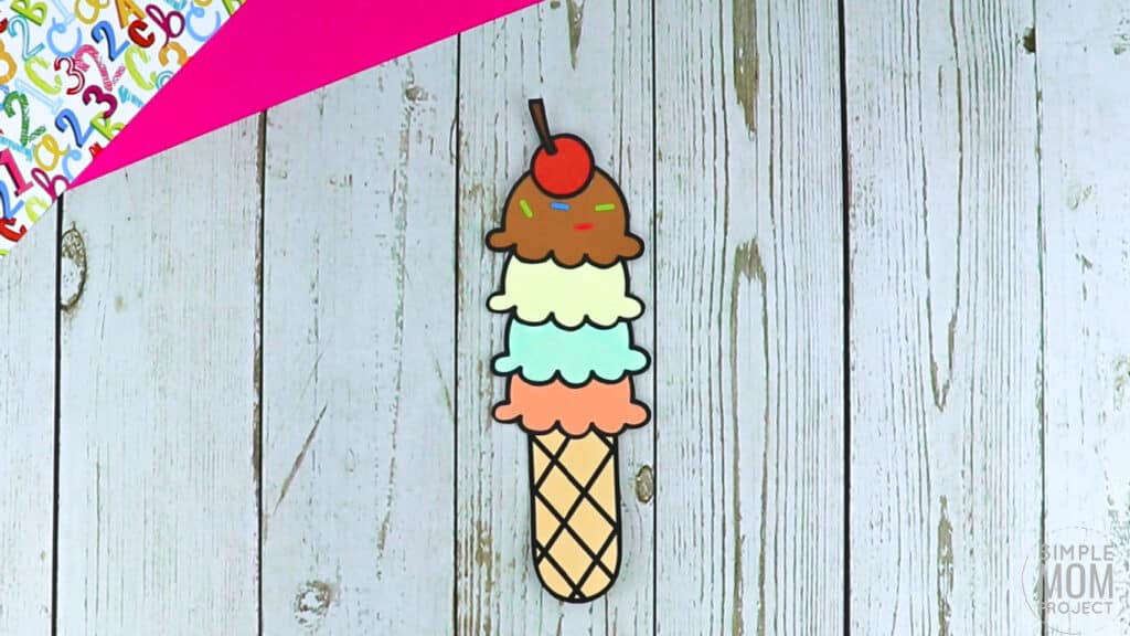 I is for Ice Cream Printable Craft Ice Cream Letter I Craft for Kids, preschoolers, toddlers and kindergartners