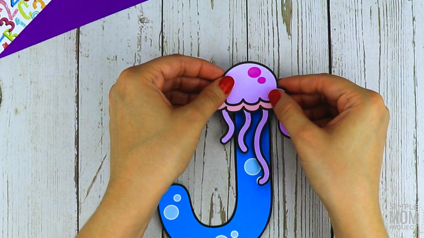 Letter J, Jellyfish Reusable Coloring Page, Felt Coloring Page, Vinyl  Coloring Pages, Children's Coloring Pages, Birthday