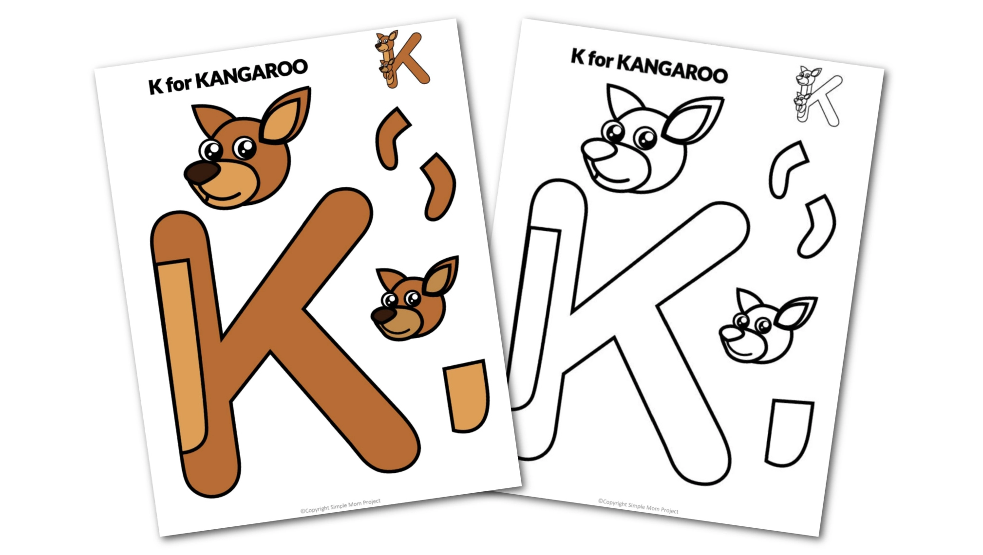 k is for kangaroo craft