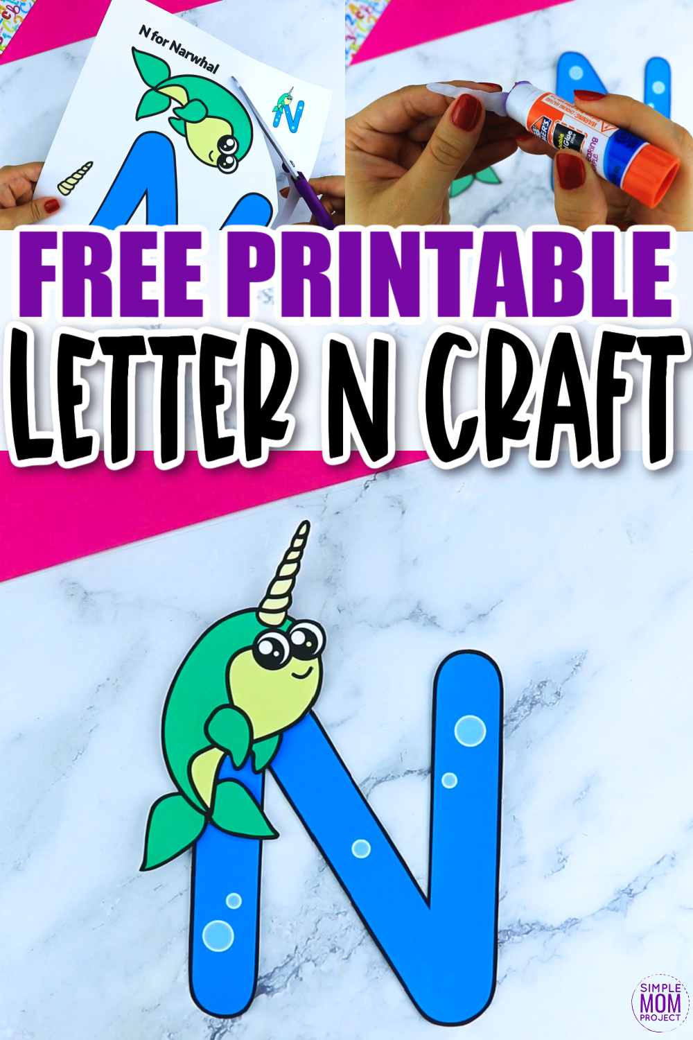 Free Printable Letter N Craft Template Simple Mom Project