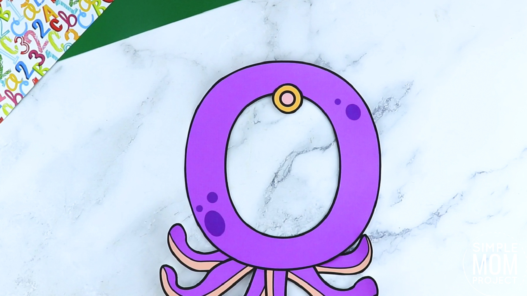 O is for Octopus Printable Craft Octopus Letter O Craft for Kids, preschoolers, toddlers and kindergartners