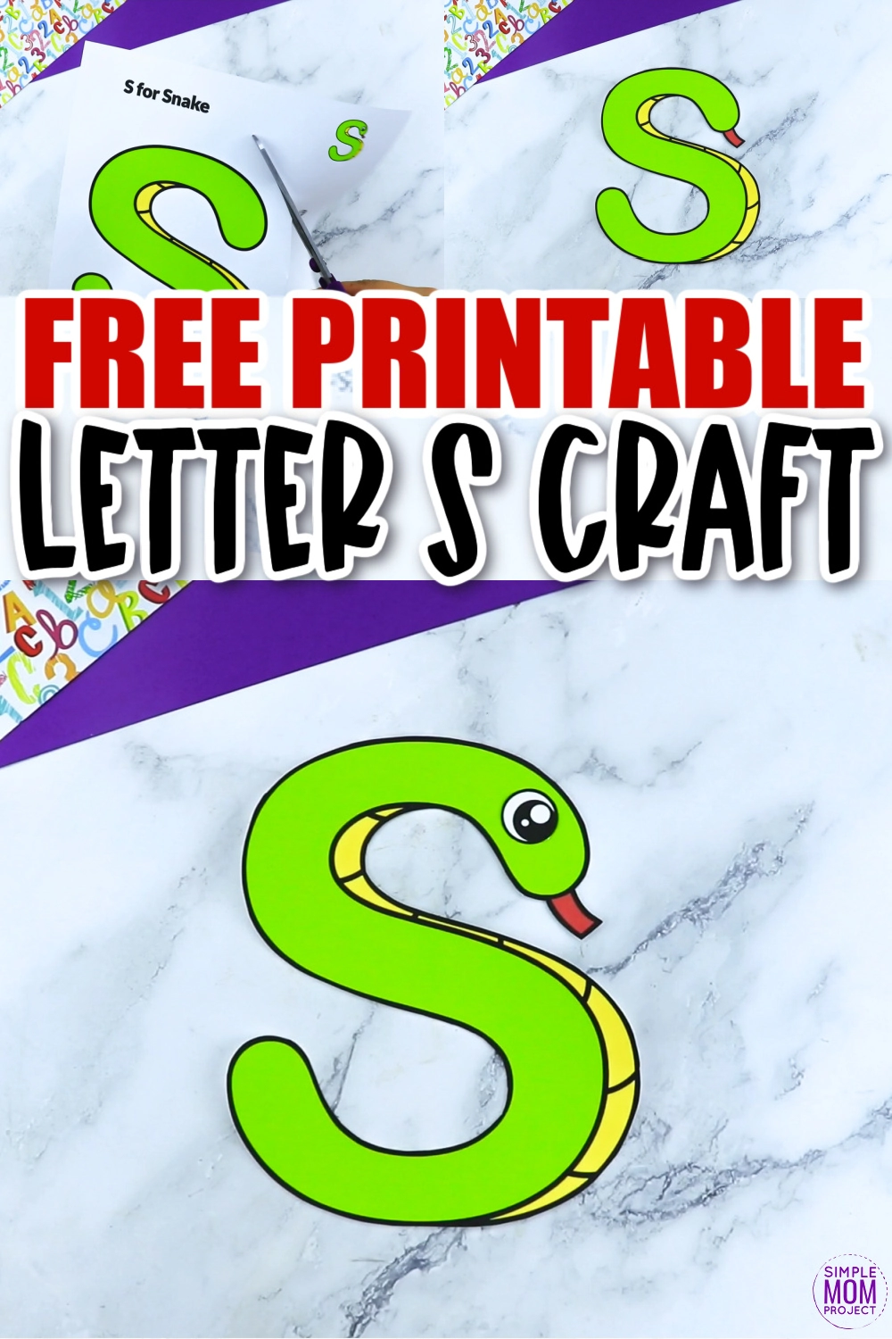 Alphabet Cut and Paste Craft Templates - Simple Mom Project Store