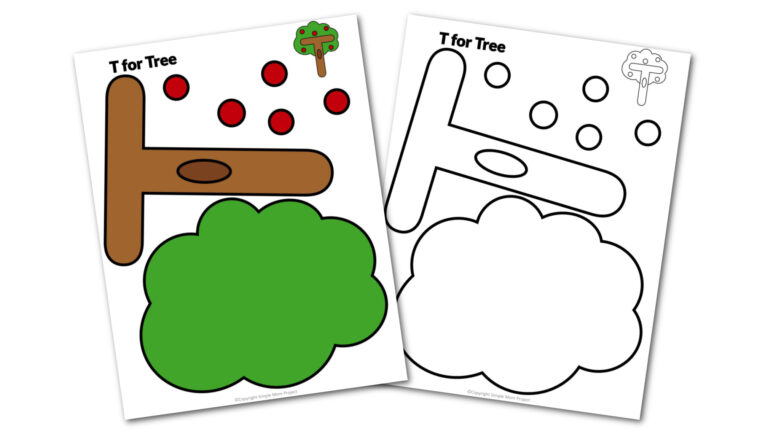 Free Printable Letter T Craft Template - Simple Mom Project
