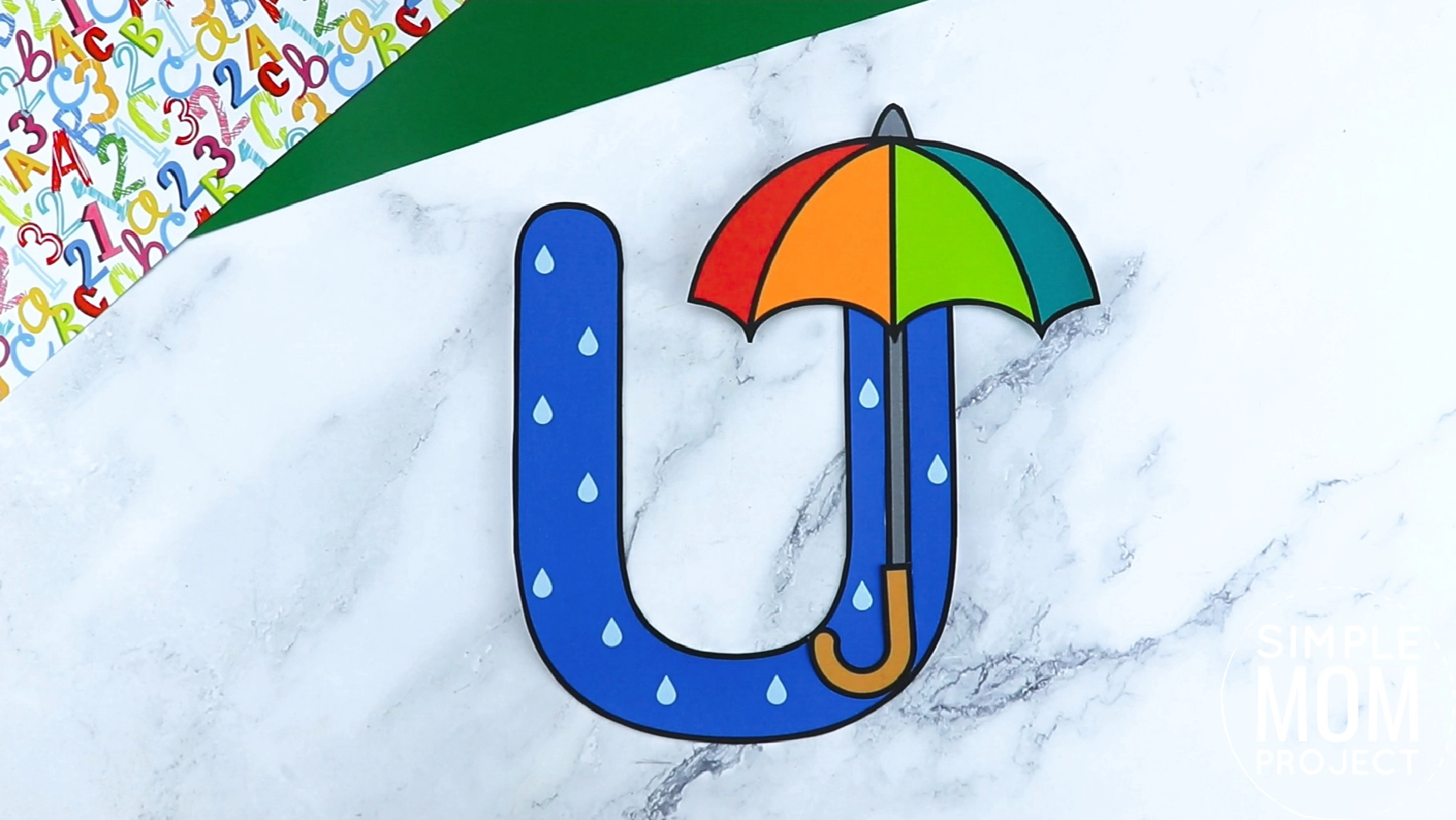 u is for umbrella craft