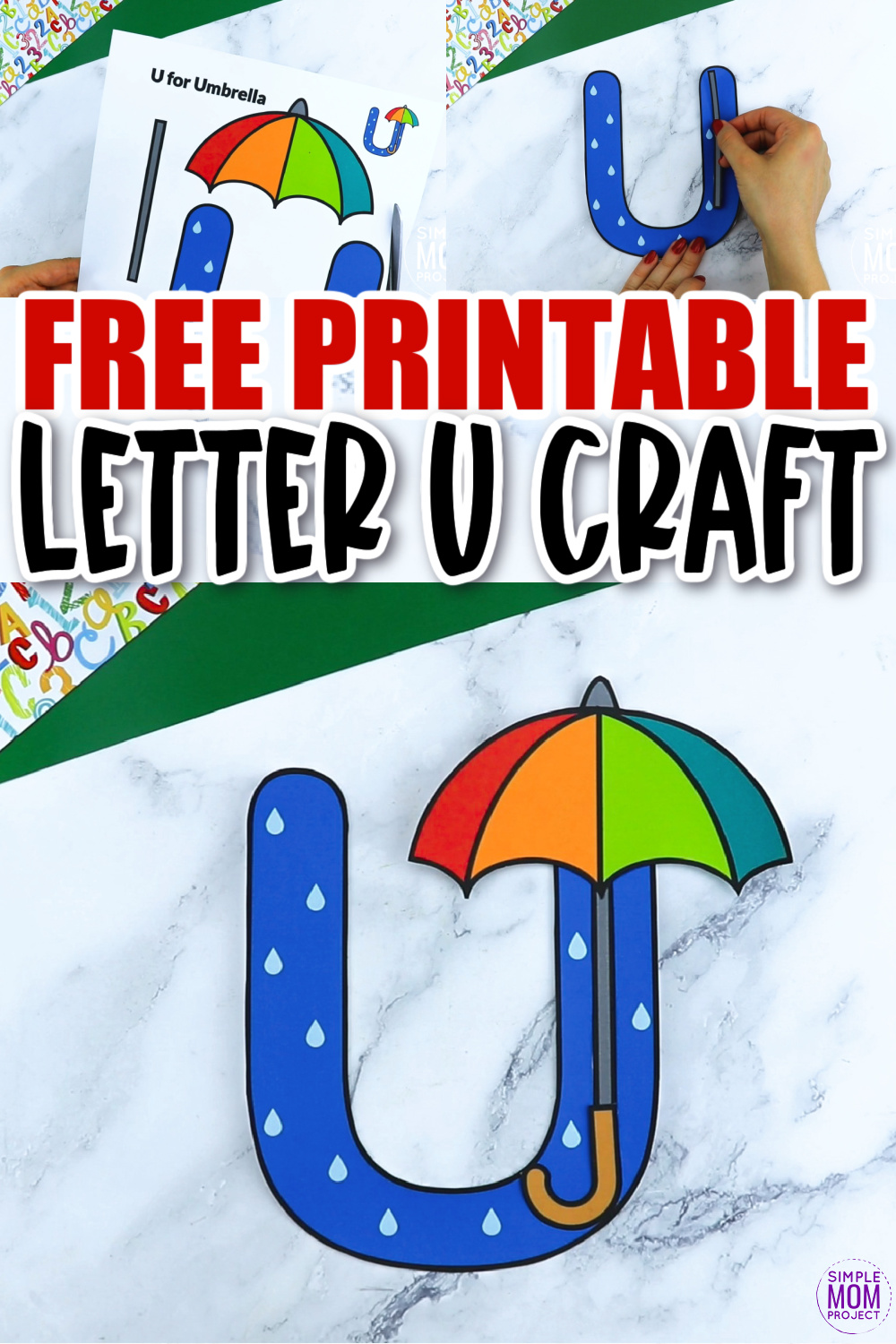 u is for umbrella craft