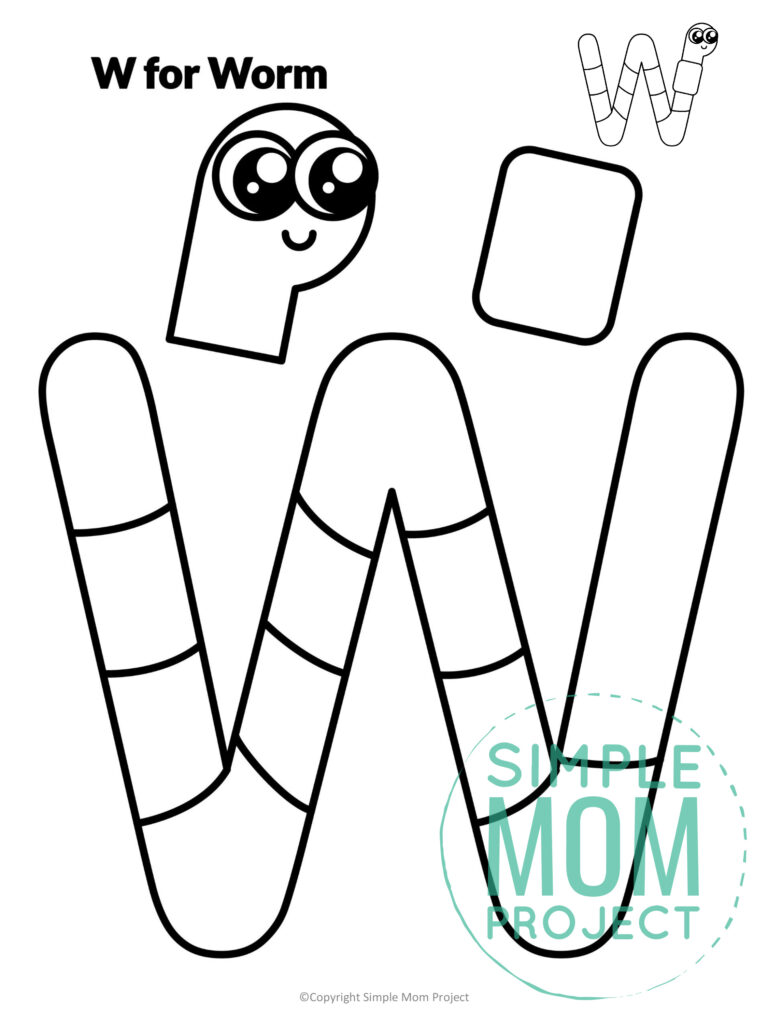 Free Printable Letter W Craft Template - Simple Mom Project