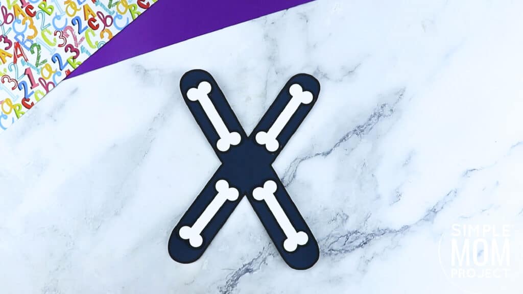 X is for Xray Free Printable Craft Xray Letter X Craft for Kids, preschoolers, toddlers and kindergartner